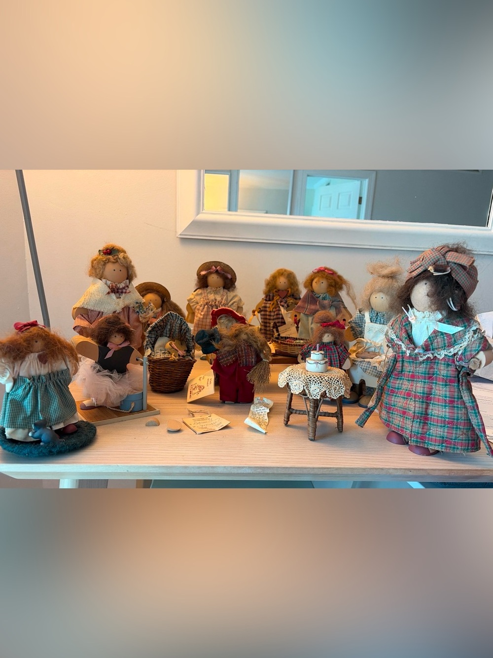 Lot 14 Lizzie High Vintage Wooden Dolls